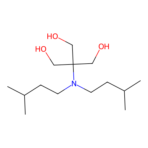 2-[Bis(3-methylbutyl)amino]-2-(hydroxymethyl)propane-1,3-diol structure
