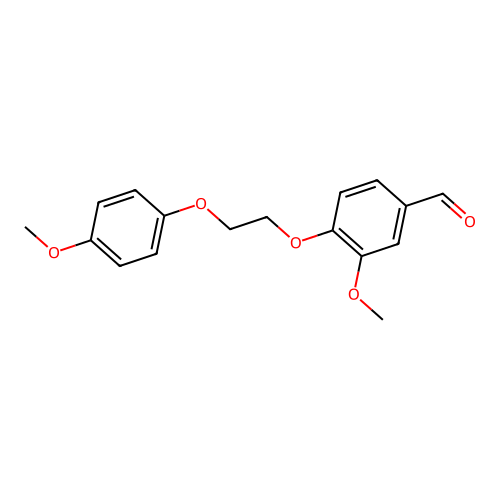 3-Methoxy-4-[2-(4-methoxyphenoxy)ethoxy]benzaldehyde structure
