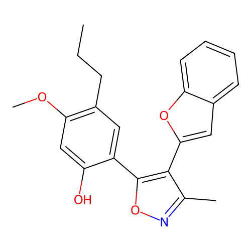 2-(4-(Benzofuran-2-yl)-3-methylisoxazol-5-yl)-5-methoxy-4-propylphenol structure