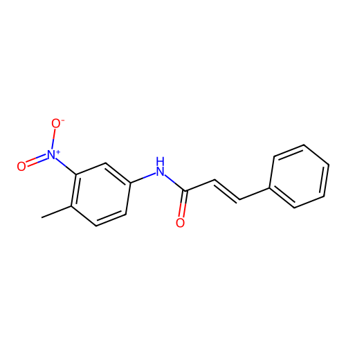 (2E)-N-(4-methyl-3-nitrophenyl)-3-phenylprop-2-enamide structure