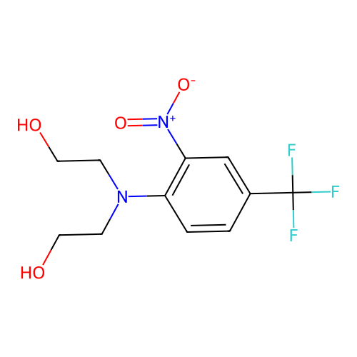 2,2'-{[2-Nitro-4-(trifluoromethyl)phenyl]imino}diethanol structure