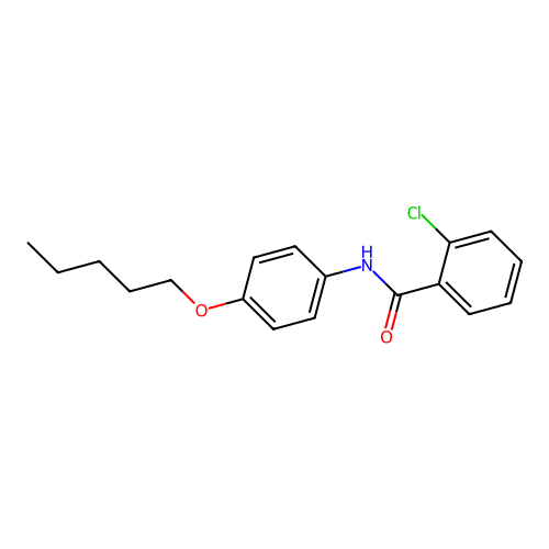 2-chloro-N-[4-(pentyloxy)phenyl]benzamide structure