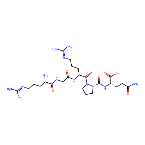 L-Glutamine, L-arginylglycyl-L-arginyl-L-prolyl- structure