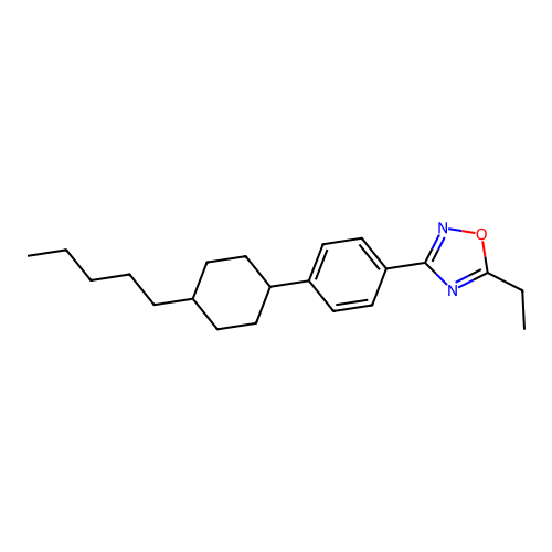5-Ethyl-3-[4-(4-pentylcyclohexyl)phenyl]-1,2,4-oxadiazole structure