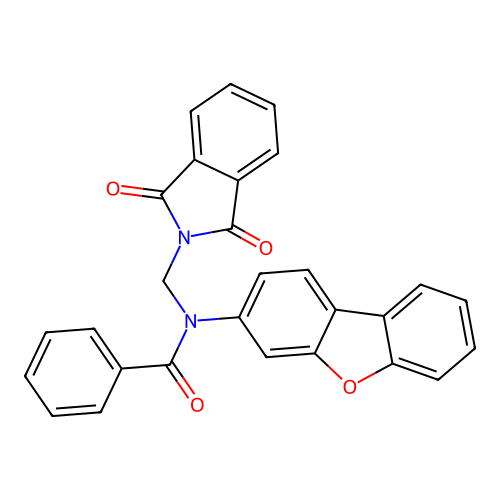 N-(dibenzo[b,d]furan-3-yl)-N-((1,3-dioxoisoindolin-2-yl)methyl)benzamide structure