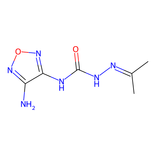 1-(4-Amino-1,2,5-oxadiazol-3-yl)-3-(propan-2-ylideneamino)urea structure
