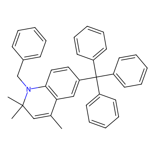 1-Benzyl-2,2,4-trimethyl-6-trityl-1,2-dihydroquinoline structure