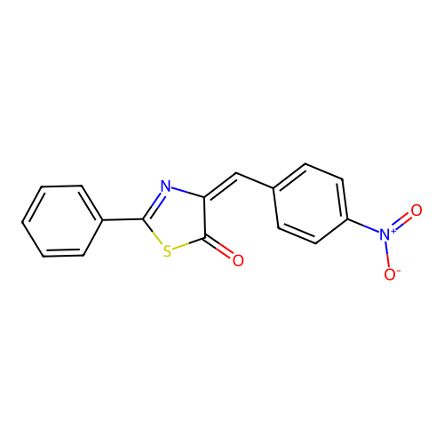 4-[(4-Nitrophenyl)methylidene]-2-phenyl-1,3-thiazol-5-one structure