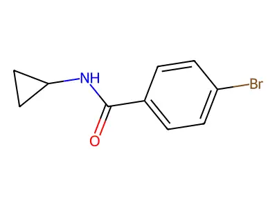 4-bromo-N-cyclopropylbenzamide structure