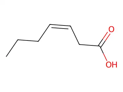 3-庚烯酸 structure