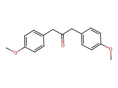 1,3-Bis(4-methoxyphenyl)propan-2-one structure