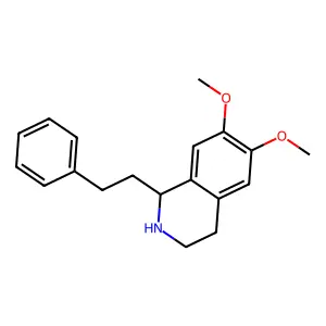 6,7-Dimethoxy-1-(2-phenylethyl)-1,2,3,4-tetrahydroisoquinoline structure