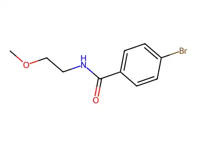 4-bromo-N-(2-methoxyethyl)benzamide structure