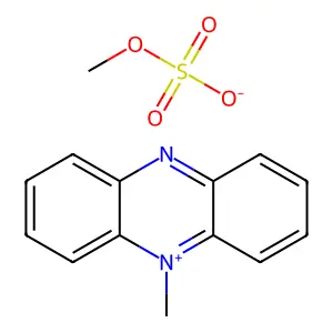 N-甲基吩嗪𬭩甲基硫酸盐 structure