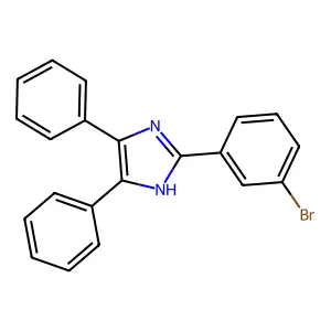 2-(3-bromophenyl)-4,5-diphenyl-1H-imidazole structure