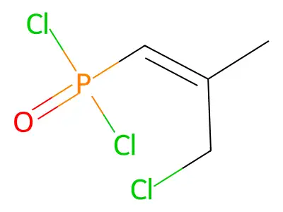 Phosphonic dichloride, (3-chloro-2-methyl-1-propenyl)- structure