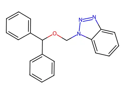 1-[(Diphenylmethoxy)methyl]-1H-1,2,3-benzotriazole structure