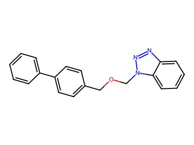 1-[(4-Phenylphenyl)methoxymethyl]benzotriazole structure