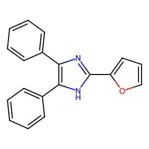 2-(furan-2-yl)-4,5-diphenyl-1H-imidazole structure