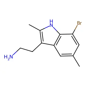 2-(7-溴-2,5-二甲基-1H-吲哚-3-基)乙胺 structure