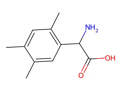 Amino(2,4,5-trimethylphenyl)acetic acid structure