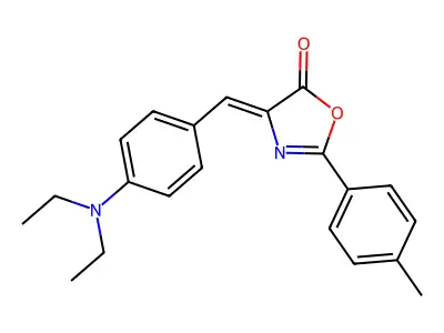 4-[[4-(Diethylamino)phenyl]methylene]-2-(4-methylphenyl)-5(4H)-oxazolone structure