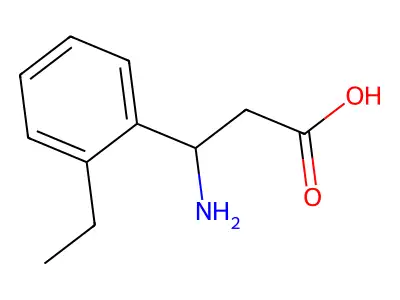 3-Amino-3-(2-ethylphenyl)propanoic acid structure