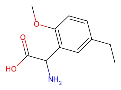 2-Amino-2-(5-ethyl-2-methoxyphenyl)acetic acid structure
