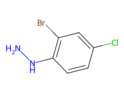 (2-Bromo-4-chlorophenyl)hydrazine structure