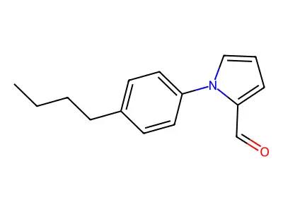 1-(4-butylphenyl)-1H-pyrrole-2-carbaldehyde structure