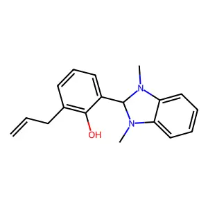 2-allyl-6-(1,3-dimethyl-2,3-dihydro-1H-benzimidazol-2-yl)phenol structure