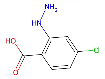 4-Chloro-2-hydrazinylbenzoic acid structure
