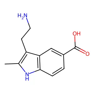 3-(2-aminoethyl)-2-methyl-1H-indole-5-carboxylic acid structure