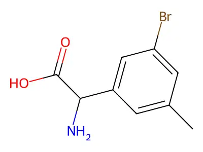 2-Amino-2-(3-bromo-5-methylphenyl)acetic acid structure