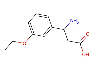 3-Amino-3-(3-ethoxyphenyl)propanoic acid structure