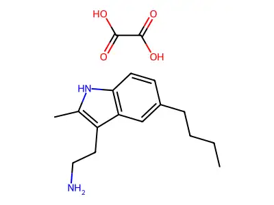 2-(5-butyl-2-methyl-1H-indol-3-yl)ethanamine structure