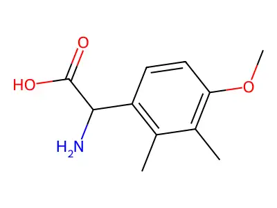 Amino-(2,3-dimethyl-4-methoxy-phenyl)-acetic acid structure