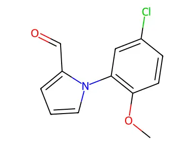 1-(5-chloro-2-methoxyphenyl)-1H-pyrrole-2-carbaldehyde structure