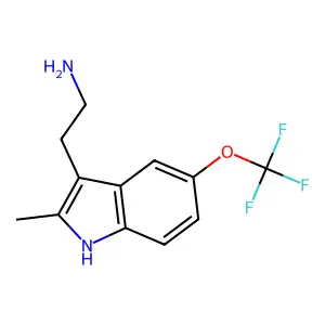 2-[2-methyl-5-(trifluoromethoxy)-1H-indol-3-yl]ethan-1-amine structure