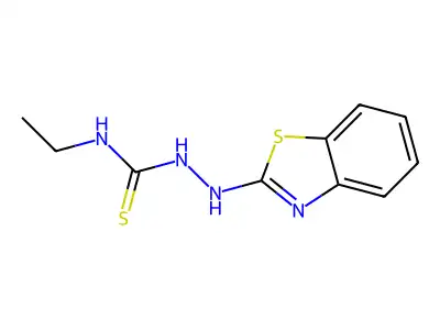 2-(1,3-benzothiazol-2-yl)-N-ethylhydrazinecarbothioamide structure