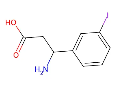 3-Amino-3-(3-iodophenyl)propanoic acid structure
