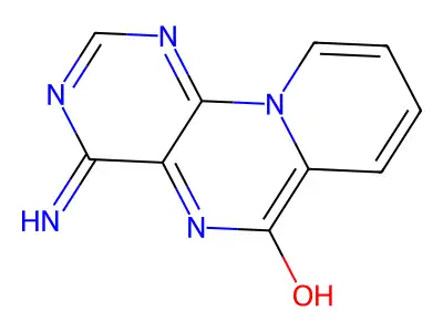4-Iminopyrido[2,1-h]pteridin-6-ol structure