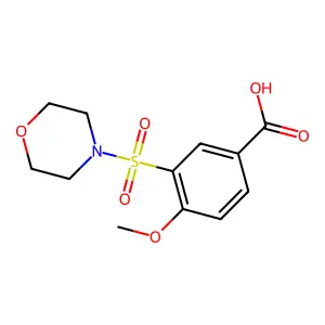 4-Methoxy-3-(morpholine-4-sulfonyl)benzoic acid structure