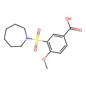3-(Azepane-1-sulfonyl)-4-methoxybenzoic acid structure