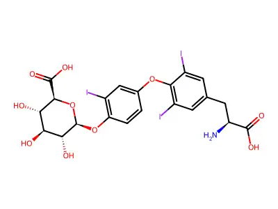 Triiodothyronine glucuronide structure