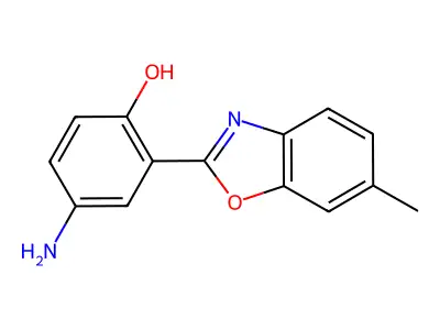 4-Amino-2-(6-methyl-1,3-benzoxazol-2-yl)phenol structure
