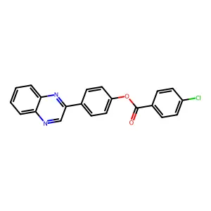 4-(Quinoxalin-2-yl)phenyl 4-chlorobenzoate structure