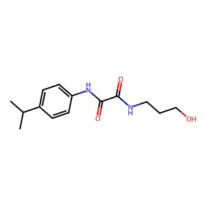 N-(3-hydroxypropyl)-N'-[4-(propan-2-yl)phenyl]ethanediamide structure