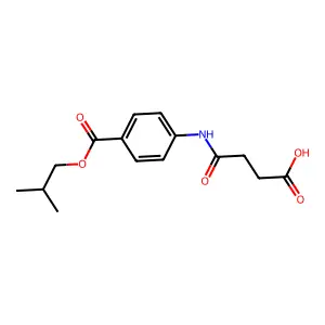 4-[4-(Isobutoxycarbonyl)anilino]-4-oxobutanoic acid structure