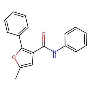 5-methyl-N,2-diphenylfuran-3-carboxamide structure